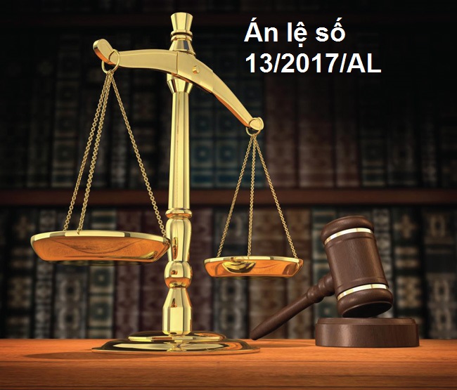 Án lệ số 13/2017/AL